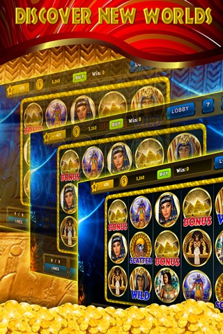 Queen of Egyptian Cleopatra Kasino Deluxe: Vegas Ultimate Video Slots Pokies Temples screenshot 2