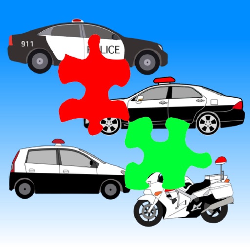 Police Car Jigsaw Puzzle Icon
