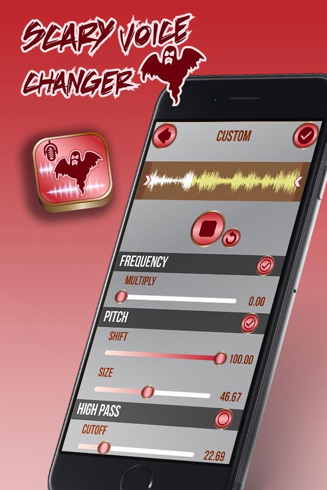 Scary Voice Changer 2016 – Sound Recorder Effect.s screenshot 2