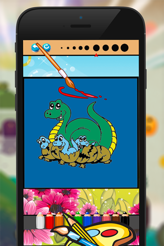 Dinosaur Coloring Book -  Dino Drawing For Good Kid Games screenshot 4