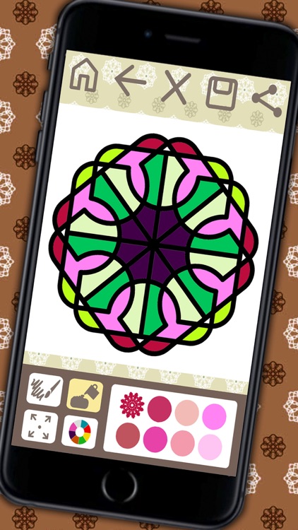 Coloring book Mandalas for adults (relax game of meditation) - Premium