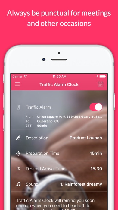 How to cancel & delete Traffic Alarm Clock - Always Punctual from iphone & ipad 1