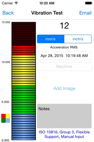 VibraTestPro-VibrationAnalyzer screenshot 3