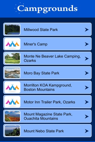Arkansas Campgrounds and RV Parks screenshot 2