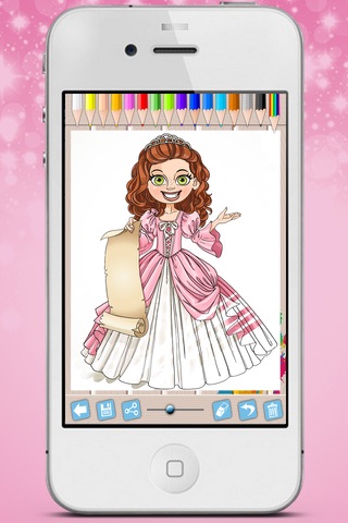 Royal Princess Coloring Book Paint fairy tale princesses - Premium screenshot 2