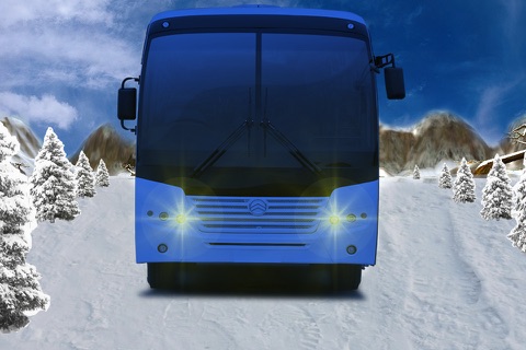 Offroad Snow Hill Bus Drive 3D -  Enjoy Tourist Driving Adventure 2016 screenshot 4