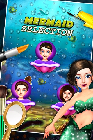 Ice Princess Mermaid Beauty Salon – Fun dress up and make up game for little stylist screenshot 2
