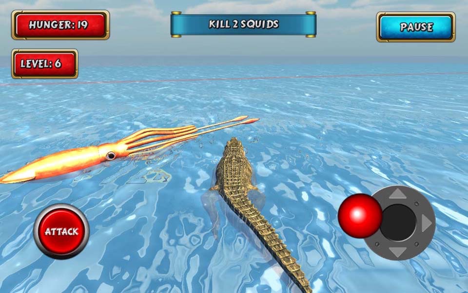 Crocodile Sim Beach Hunt screenshot 2