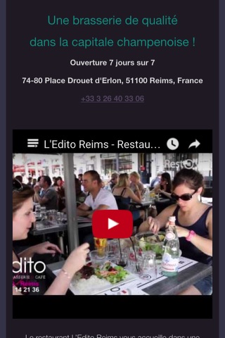 Brasserie l'Édito Reims screenshot 2