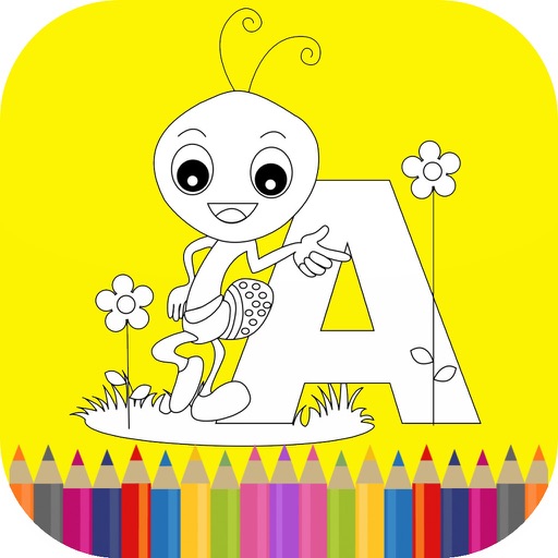 Alphabet Coloring Book For Kids iOS App