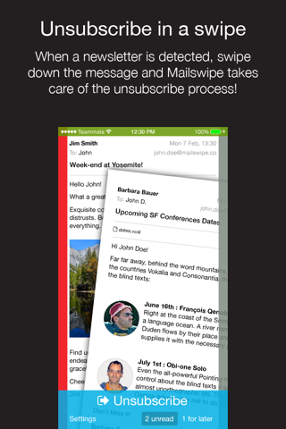 Mailswipe: process your inbox in seconds & unsubscribe in a swipe screenshot 2