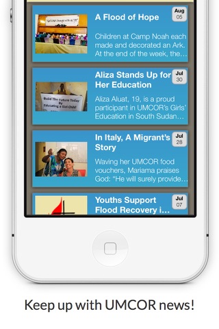 United Methodist Committee on Relief for iPhone screenshot 2