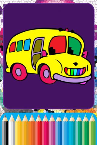 My ABC Cartoon School Bus Coloring Games for Kids screenshot 3