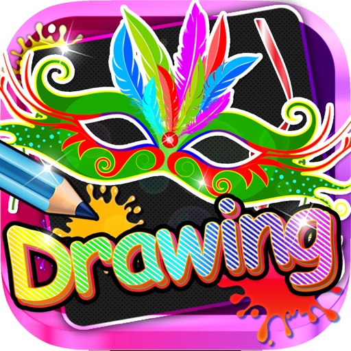 Drawing Desk Face Masks : Draw and Paint  Coloring Books Edition Free
