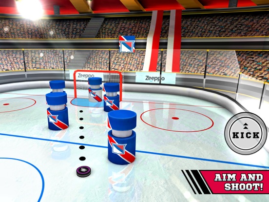 Pin Hockey - Ice Arena - Glow like a superstar air master на iPad