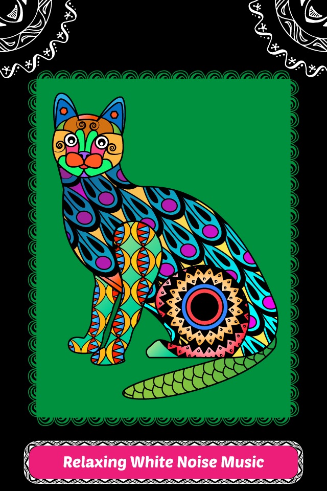 Creative Cats Art Class-Stress Relieving Coloring Books for Adults FREE screenshot 3