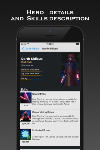 Heroes Secrets a Guide for "Star Wars Galaxy of Heroes" screenshot 2
