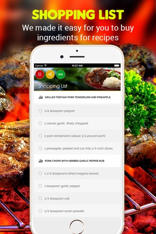 Yummy Grill Recipes Pro screenshot 3