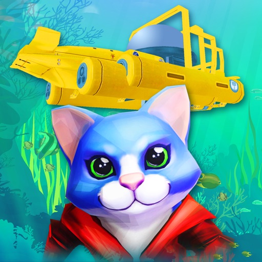 Underwater Blue Cat Racer - PRO - A 3D Under The Sea Submarine Adventure icon