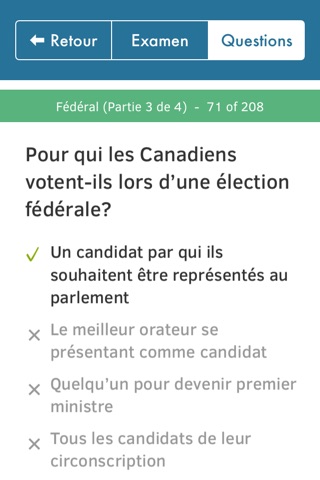 Citoyenneté Canadienne: Test screenshot 4