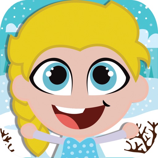 Snow Frozen Drop Princess Game icon