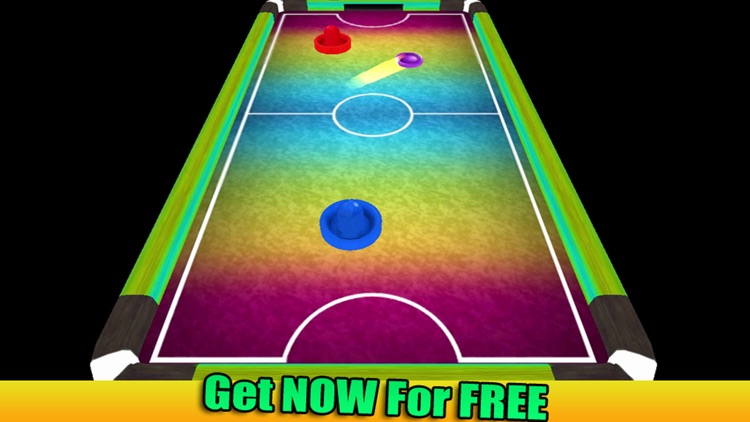 Glow Air Hockey 3: Multiplayer & 3D Xtreme Free screenshot-3