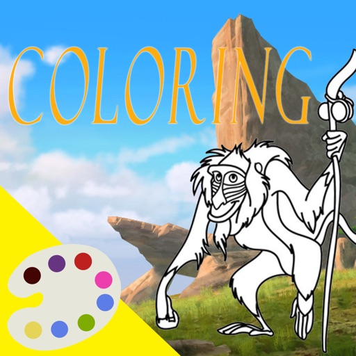 Coloring For Kids Inside Office For Prince Lion Edition iOS App