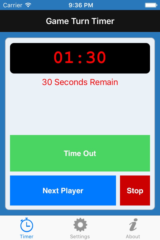 Game Turn Timer - for scrabble screenshot 3