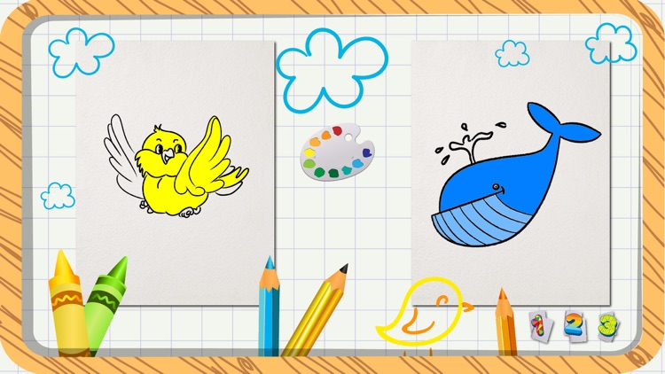 Coloring Book For Kids With Stickers - My First Coloring Book