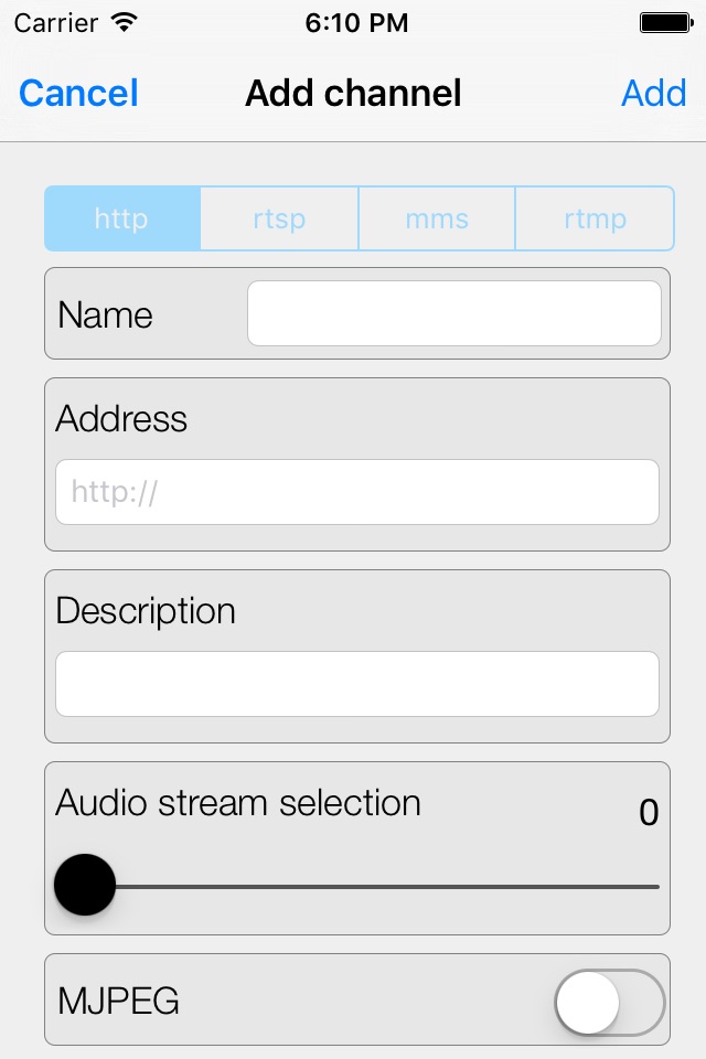 Audio Video Stream Player Free screenshot 2