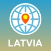 Latvia Map - Offline Map, POI, GPS, Directions