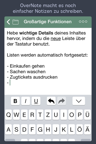 OverNote - take notes, keep a journal, plan a project screenshot 4