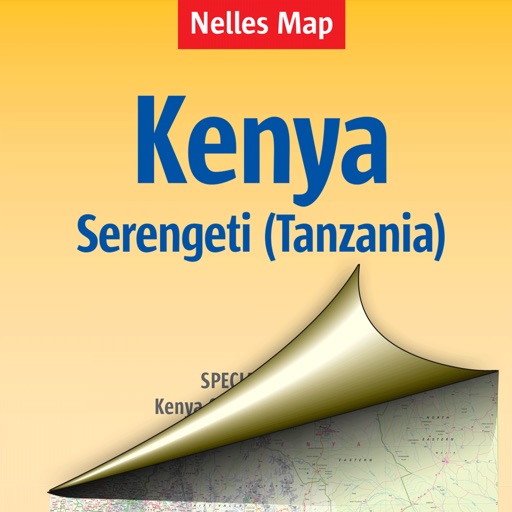 Kenya. Tourist map icon