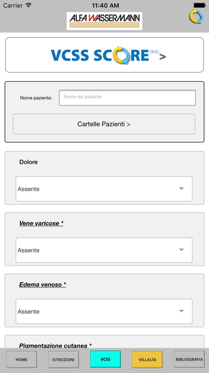 Malattia Venosa Cronica Vcss Villalta Score