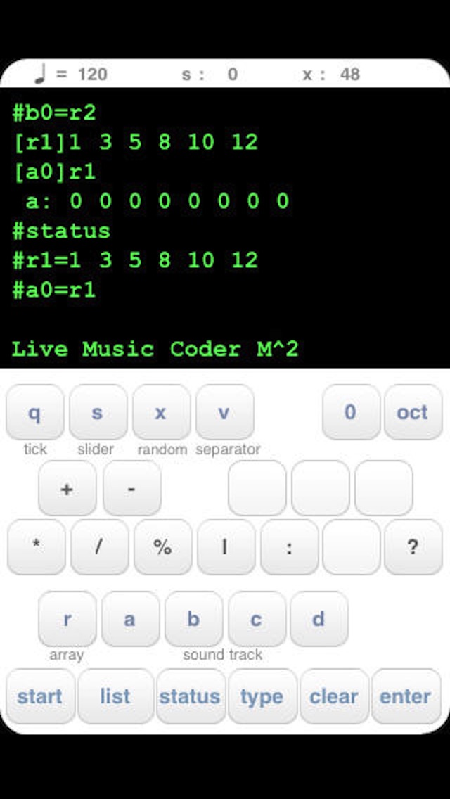 Live Music Coder M^2 screenshot1