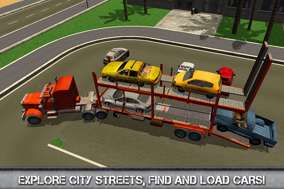 Car Transporter Driving Simulator 3D screenshot 2