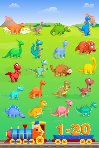 Dinosaur Number Train - Jurassic Dino Educational Game & Fun Activity to Help Kids and Toddlers Learn Numbers screenshot 3