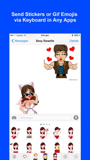 Sexy Keyemoji Free - Dirty Stickers and Gif Emojis Keyboard (圖4)-速報App