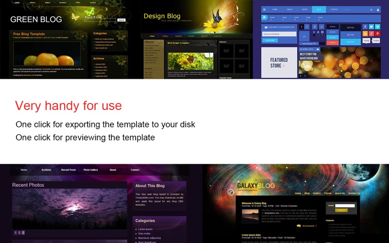 Website Template (Blog &amp; Family) With Html Files Pack9 thumbnail 3