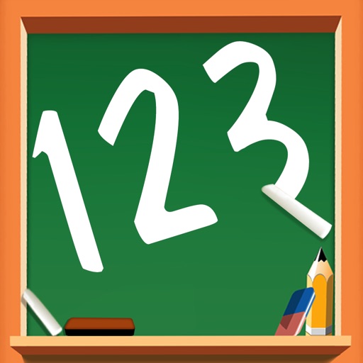 123 Flash Card – Free educational flashcards game to learn numbers & counting for babies icon