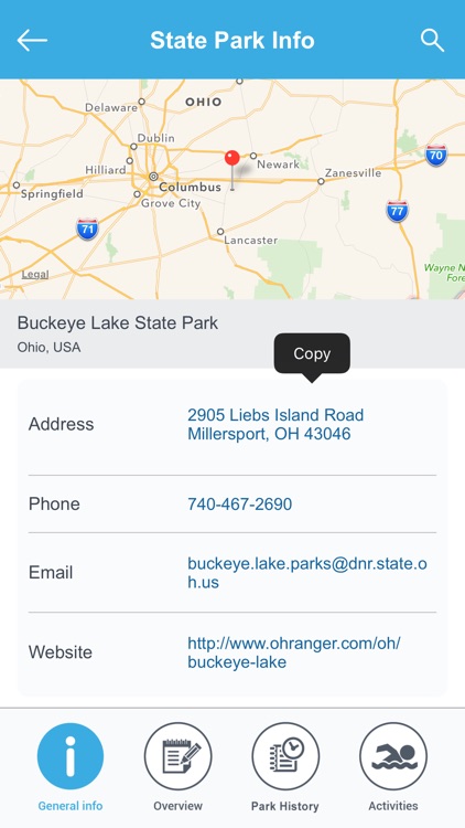 Ohio State Parks & National Parks