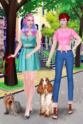 Fun with Pets: BFF Beauty Salon Day - Spa, Makeup & Dressup Makeover Game for Girls screenshot 2