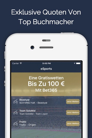 Wett-Tipps DE - Fußball und eSports Wetten Tipps screenshot 3