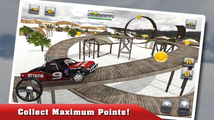 Winter 4x4 Offroad Truck Stunt Driving Racing Sim an Extreme Car Driver Game screenshot-3