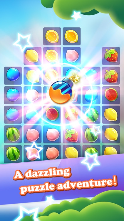 Elimination of fruit—the most puzzle game