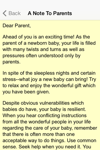 Newborn And Infant Care (Cherry Tree Pediatrics) screenshot 2