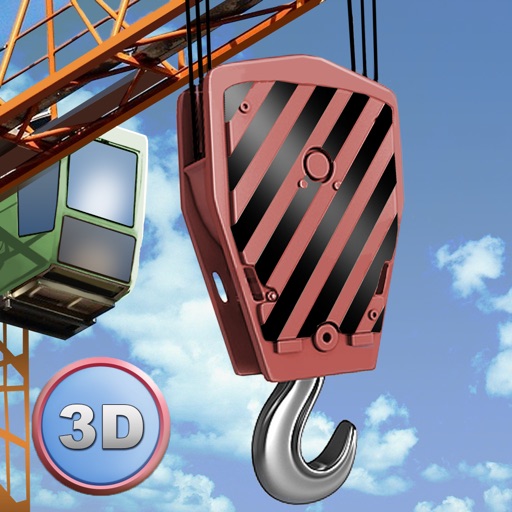 City Tower Crane 3D Simulator Full - Real city construction iOS App