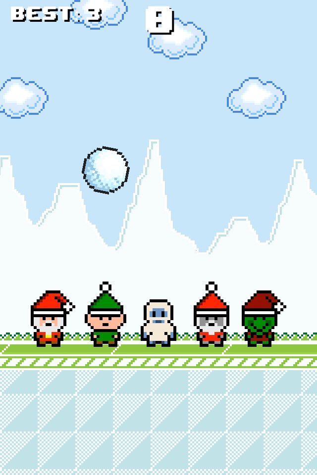 Snowball Fall - Falling Snow Fight Games with Frozen Snowman and Snowy Santa screenshot 3