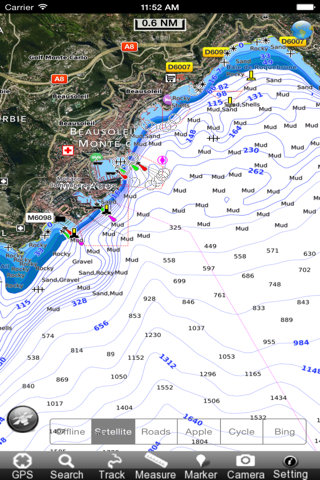 France Mediterranean GPS Chart screenshot 2