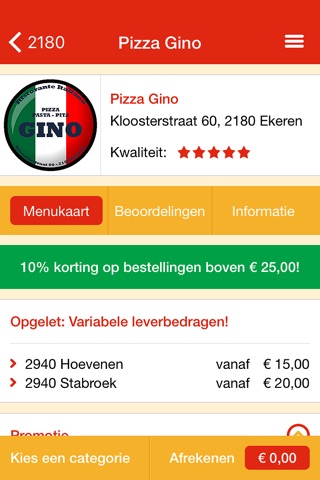 Pizza Gino screenshot 3